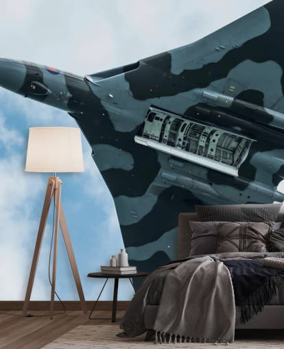 fresque murale à réaction militaire personnalisable appelée Vulcan Bomber Final Run pour les bureaux à domicile, les chambres et les entreprises fresque murale à réaction militaire personnalisable appelée Vulcan Bomber Final Run pour les bureaux à domicile, les chambres et les entreprises