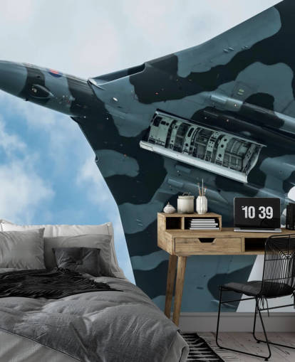 customisable military jet wall mural called Vulcan Bomber Final Run for home offices, bedrooms and businesses