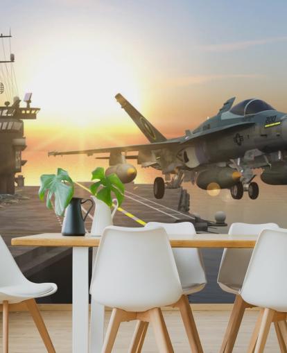 customizable military aircraft carrier wall mural called Aircraft Carrier