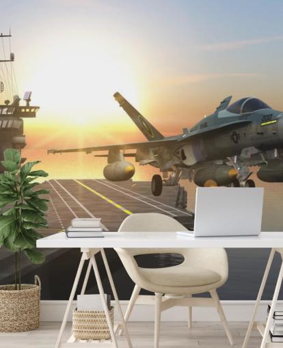 customizable military aircraft carrier wall mural called Aircraft Carrier