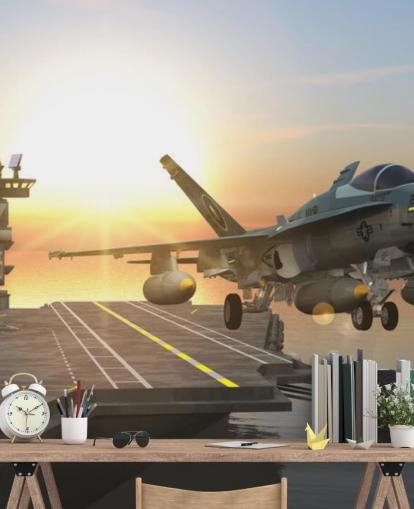 customisable military aircraft carrier wall mural called Aircraft Carrier
