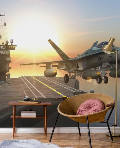 murale da parete personalizzabile con portaerei militare chiamato Aircraft Carrier