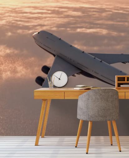 Commercial Plane Wallpaper Mural