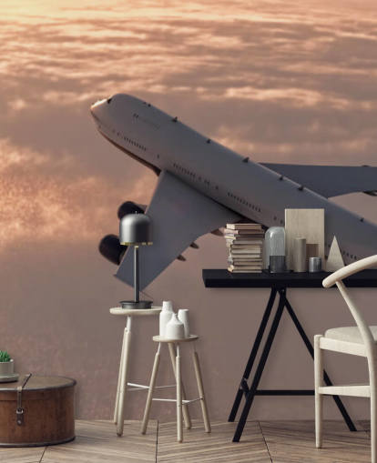 Commercial Plane Wallpaper Mural