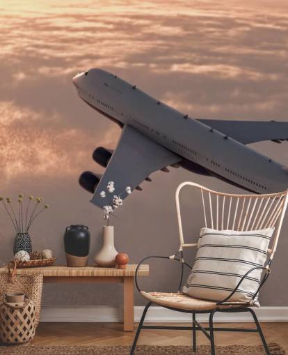 Papier peint mural pour avions commerciaux