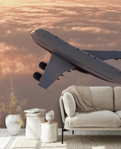 Commercial Plane Wallpaper Mural
