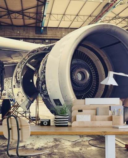 mural de papel de parede de aeronave personalizável chamado Jet Engine mural de papel de parede de aeronave personalizável chamado Jet Engine
