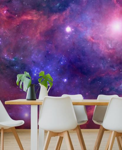 papel pintado colorido nebulosa