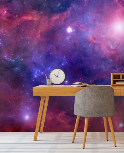 fargerik nebula tapet