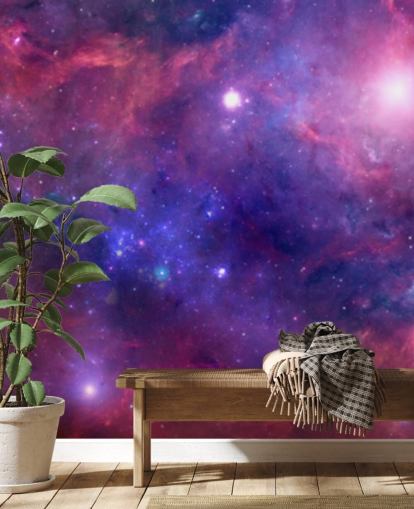 fargerik nebula tapet