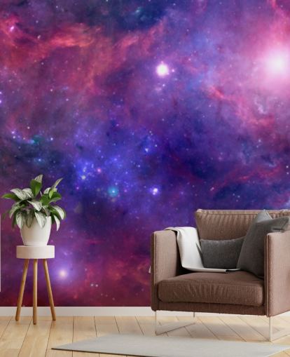 fargerik nebula tapet