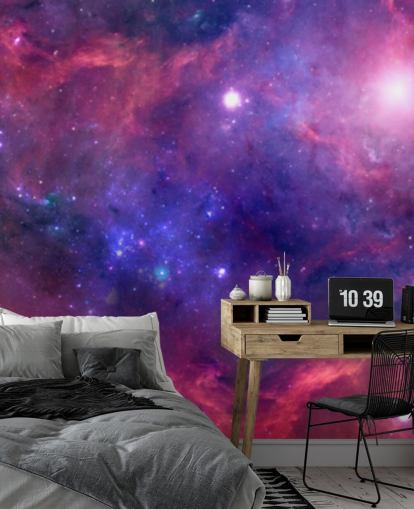 fargerik nebula tapet