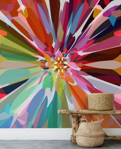 colourful abstract floral wallpaper colourful abstract floral wallpaper