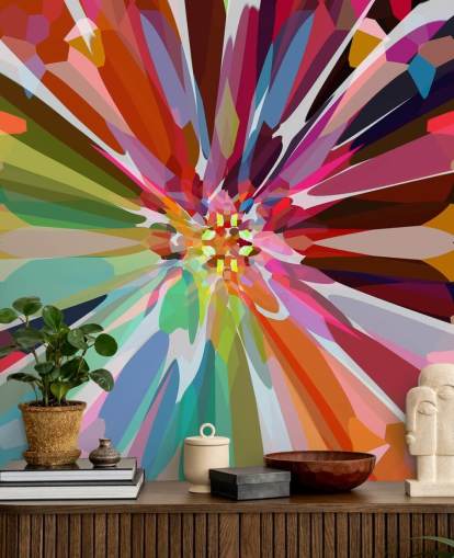 colourful abstract floral wallpaper colourful abstract floral wallpaper