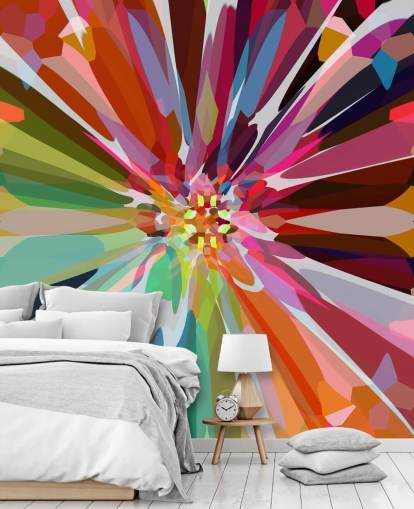 colourful abstract floral wallpaper colourful abstract floral wallpaper