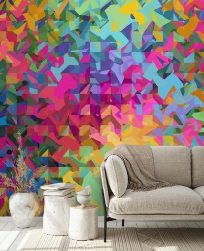 papel de parede padrão multicolorido papel de parede padrão multicolorido