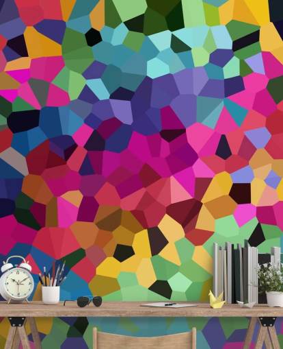 kleurrijke abstracte vormen behang kleurrijke abstracte vormen behang