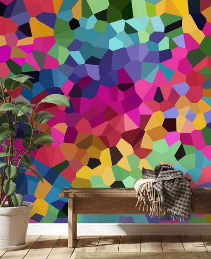 papier peint de formes abstraites colorées
