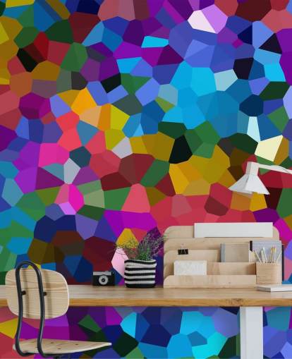 colourful shapes wallpaper