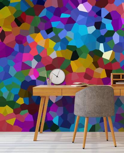 colourful shapes wallpaper