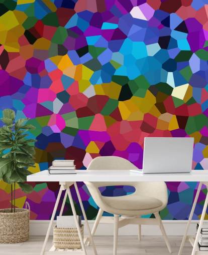 colourful shapes wallpaper