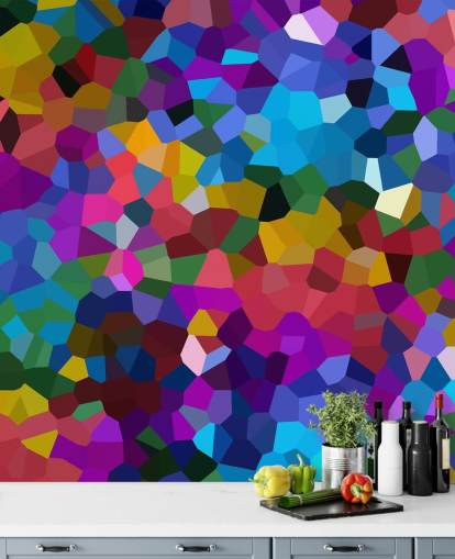 colourful shapes wallpaper