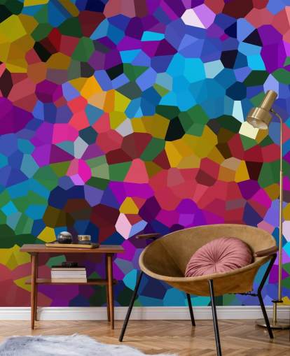 colourful shapes wallpaper