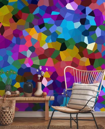 papier peint de formes colorées