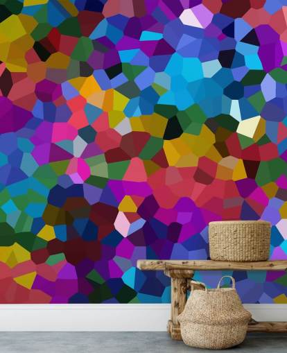 colourful shapes wallpaper