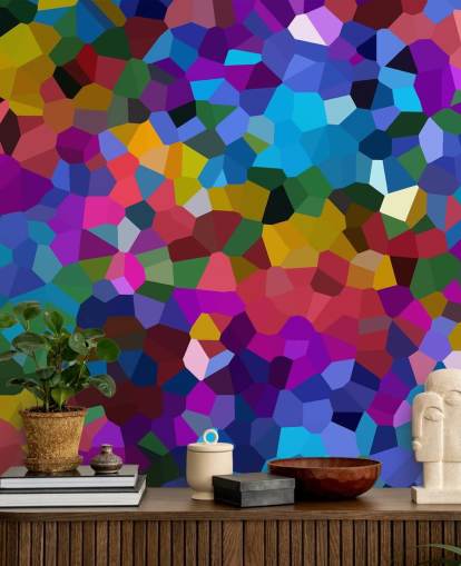 colourful shapes wallpaper
