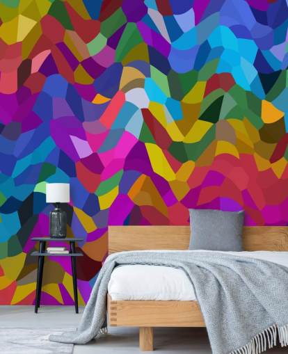 abstrakte bunte Formen Tapete