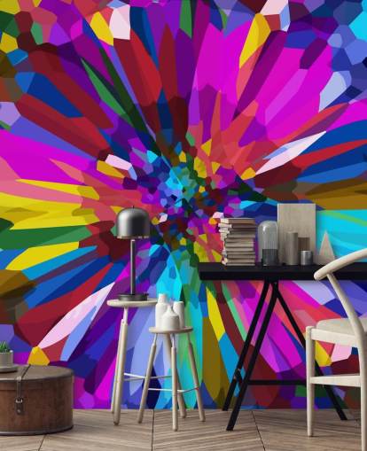 papel pintado de arte abstracto de flores papel pintado de arte abstracto de flores