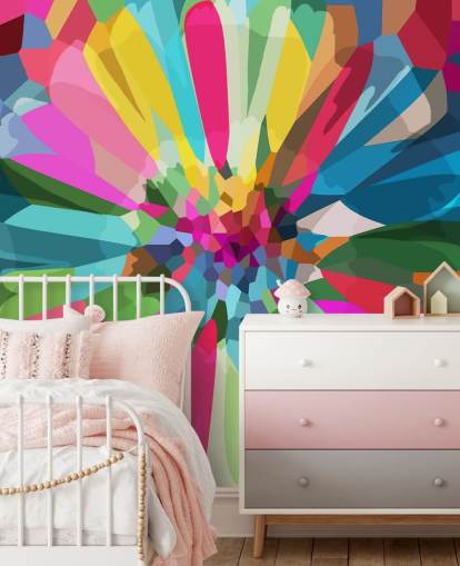 bright and colourful flower wallpaper