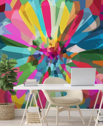 bright and colourful flower wallpaper