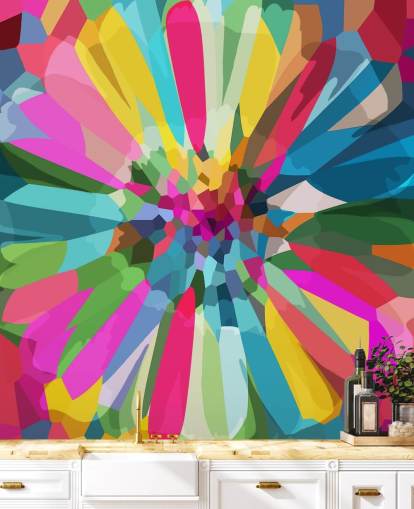 bright and colourful flower wallpaper