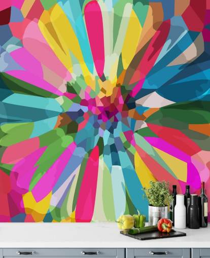 bright and colourful flower wallpaper