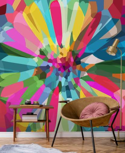 bright and colourful flower wallpaper