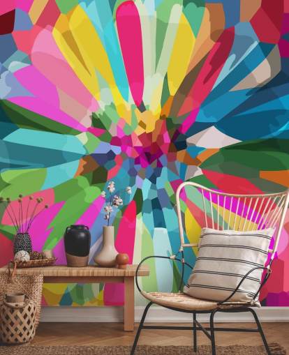 bright and colourful flower wallpaper