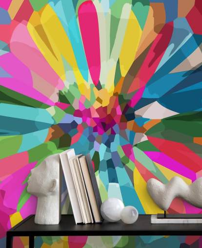 papel de parede de flores brilhantes e coloridas papel de parede de flores brilhantes e coloridas