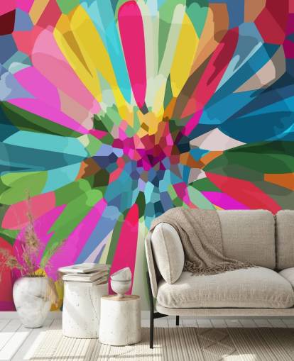 bright and colourful flower wallpaper