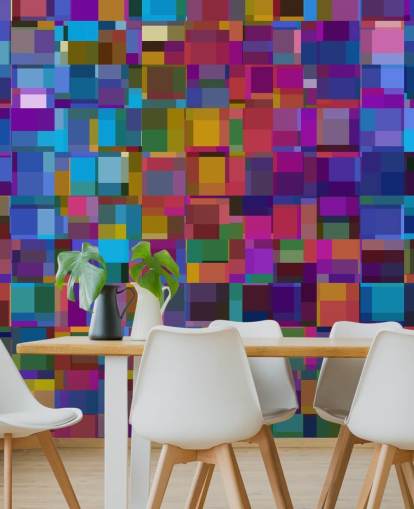 colourful square shapes wallpaper