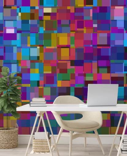 colourful square shapes wallpaper