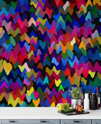 carta da parati astratta arte colorata