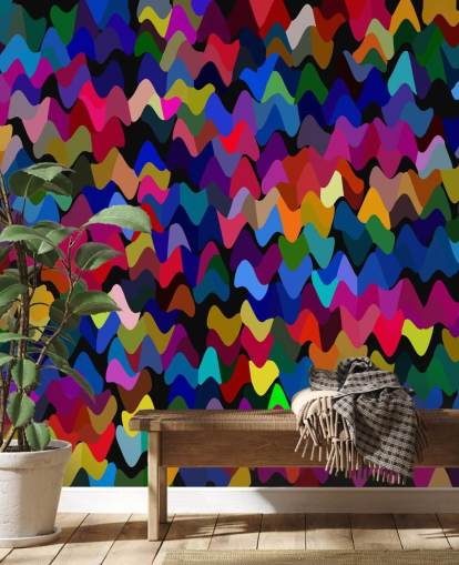 abstrakte bunte Kunst Tapete