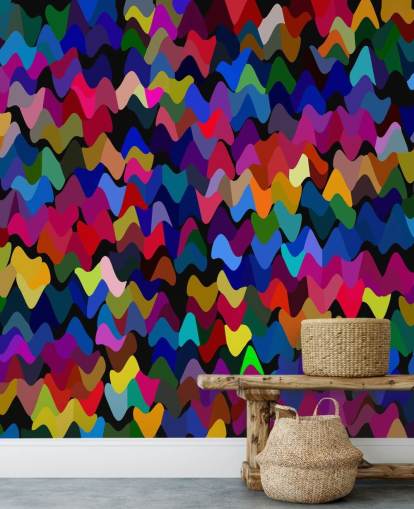 abstrakte bunte Kunst Tapete
