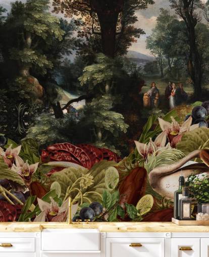 planten, vogel en vintage landschap achtergrond behang planten, vogel en vintage landschap achtergrond behang