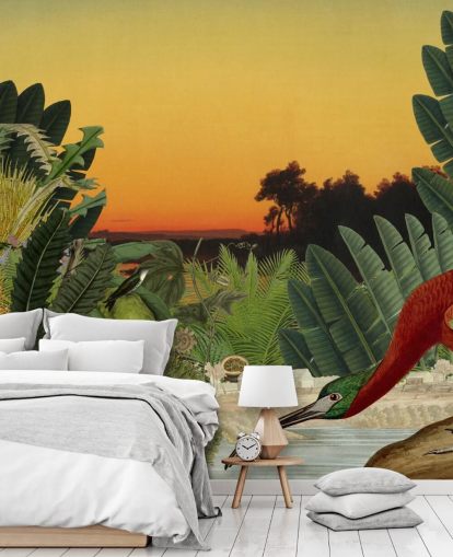 bird and tropical landscape wallpaper bird and tropical landscape wallpaper