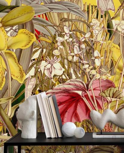 papier peint plantes colorées papier peint plantes colorées