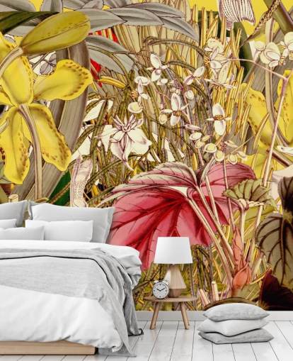 kleurrijke planten behang kleurrijke planten behang