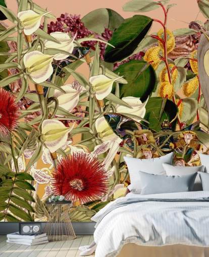 tropical botanical wallpaper